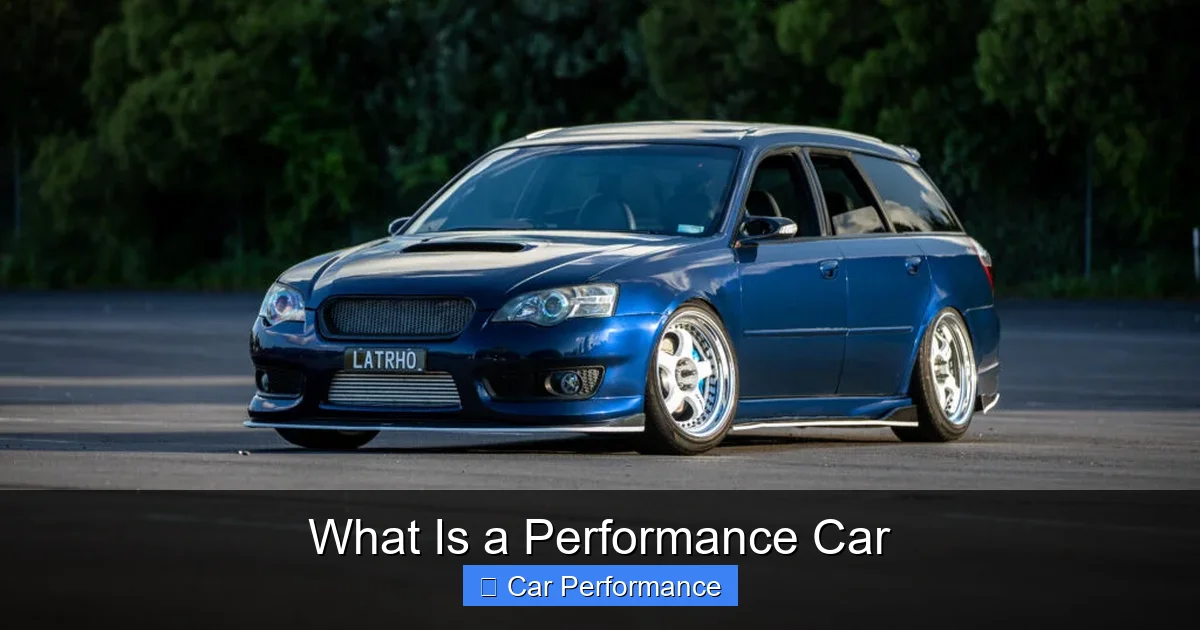 What Is a Performance Car