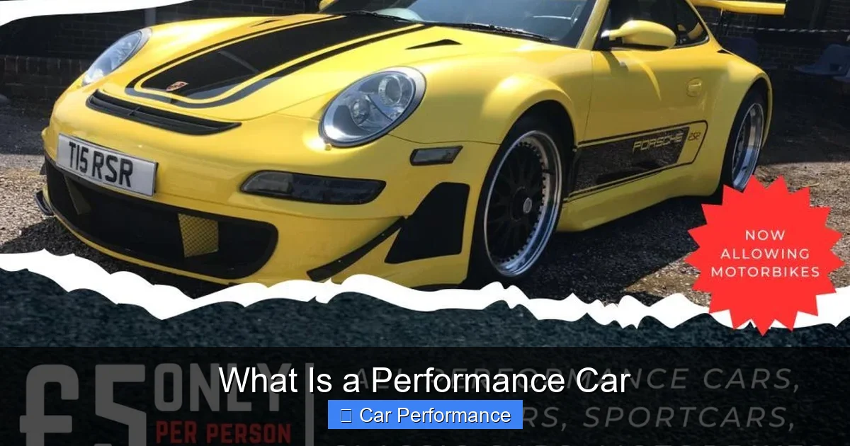 What Is a Performance Car