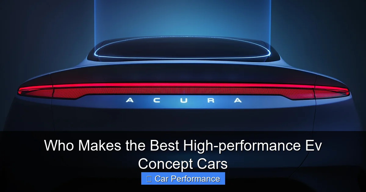 Who Makes the Best High-performance Ev Concept Cars