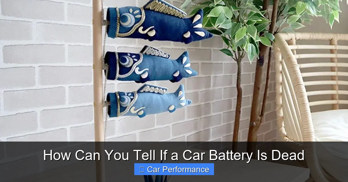 How Can You Tell If a Car Battery Is Dead