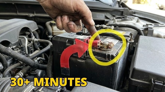 how long to leave a car running to charge battery