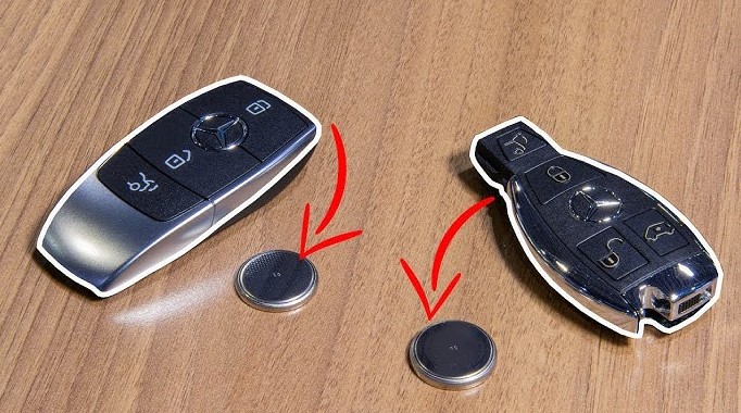 how to change battery in mercedes key fob