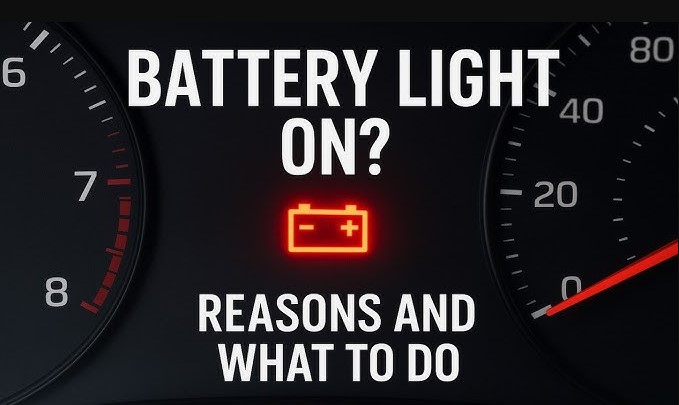 why is my battery light on