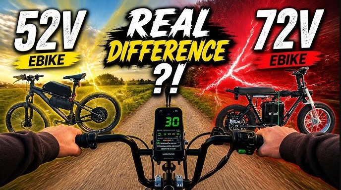 can a 72v motor work with a 52v battery