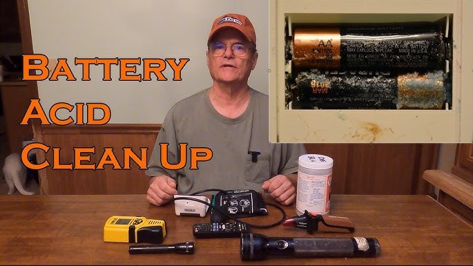 how to clean battery acid