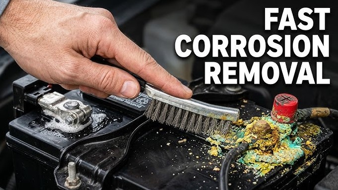 how to remove corrosion from car battery