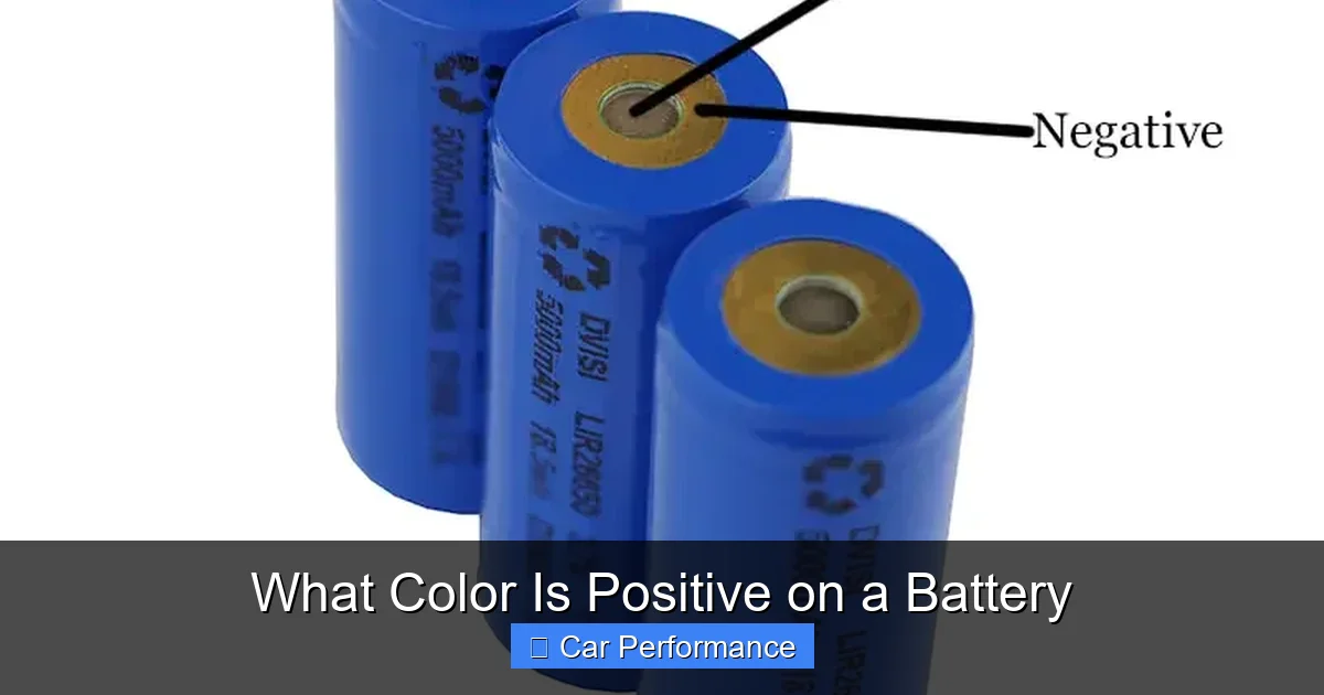 What Color Is Positive on a Battery