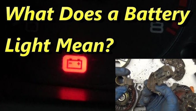 what does a battery light mean
