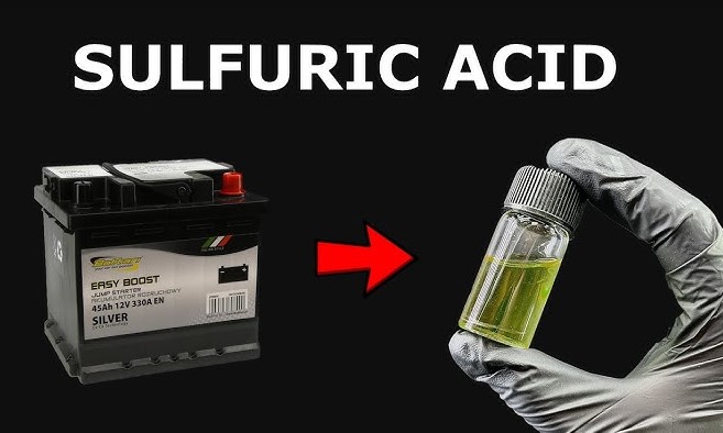 what does battery acid look like