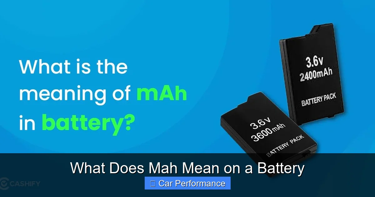 Why mAh Matters for Your Car Accessories
