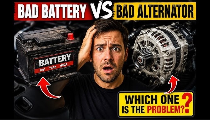 how do you know if alternator or battery is bad