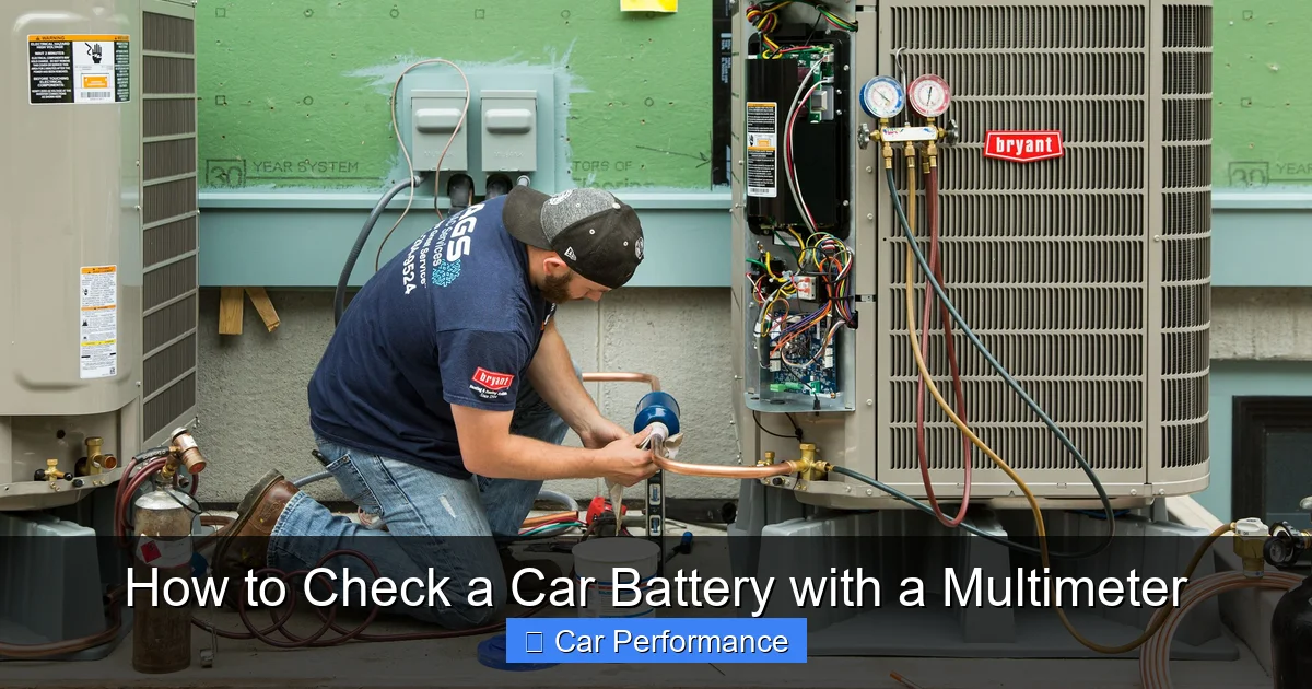 How to Check a Car Battery with a Multimeter