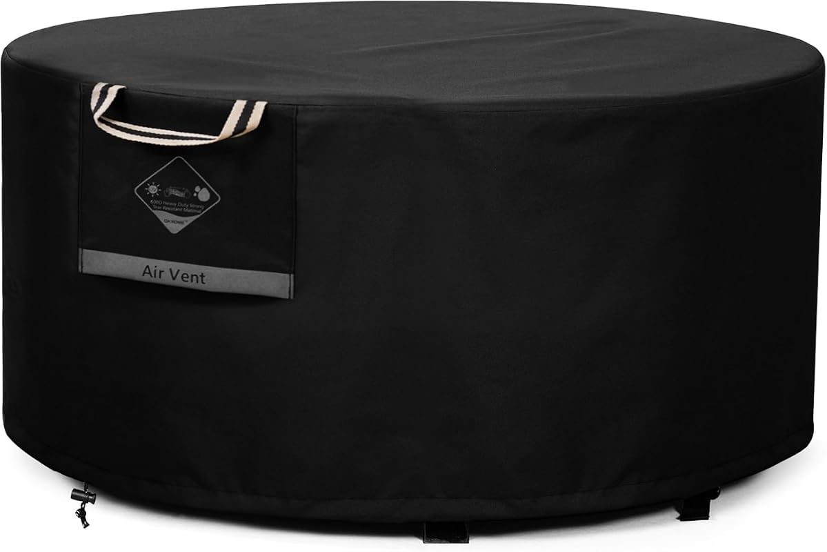 QH.HOME 44-Inch Round Fire Pit Cover