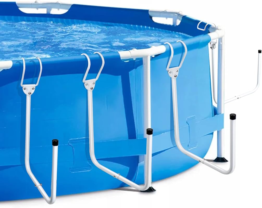 4-Pack U-Shaped Iron Solar Pool Cover Holder Tubes for Framed Above Gr