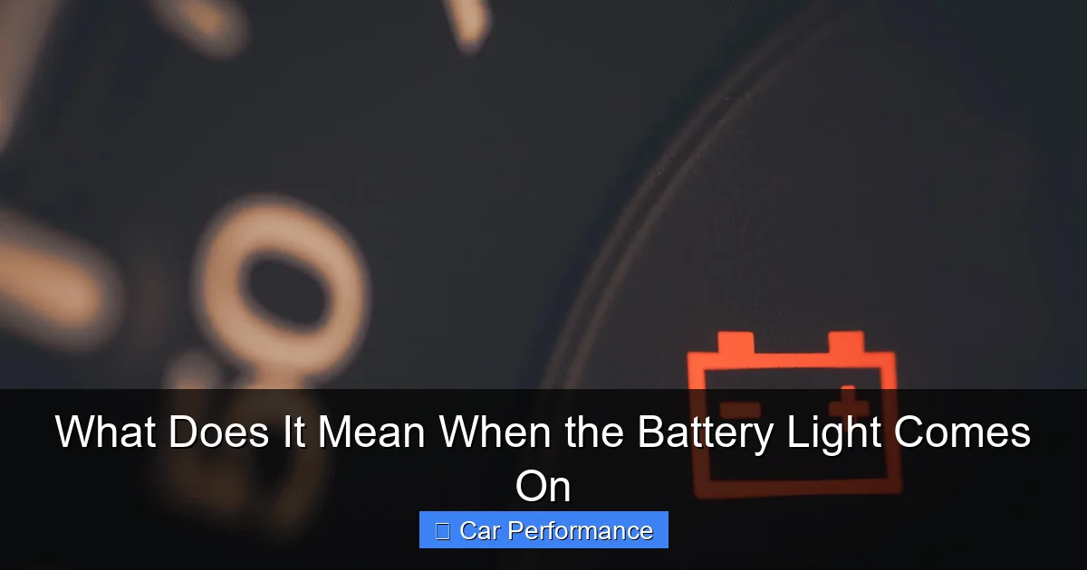 Common Causes for the Warning Light