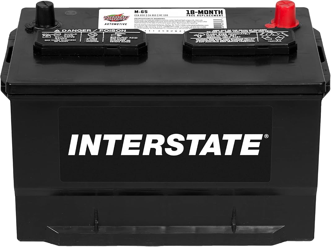 Interstate Batteries Group 65 Car Battery, 12V 650 CCA, 18 Month Warra
