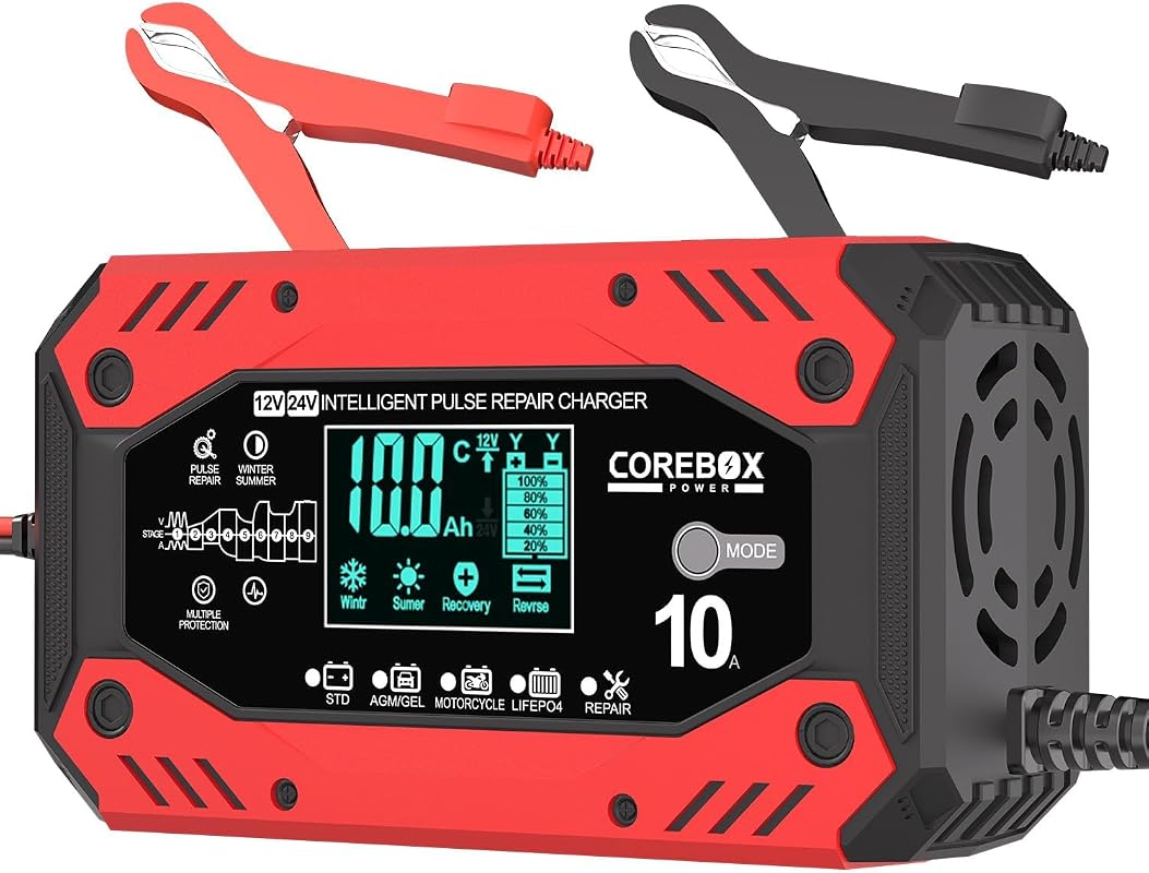10-Amp Smart Battery Charger