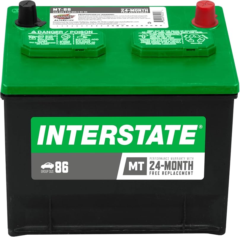 Interstate Batteries Group 86 Car Battery Replacement MT-86 12V 525 CC