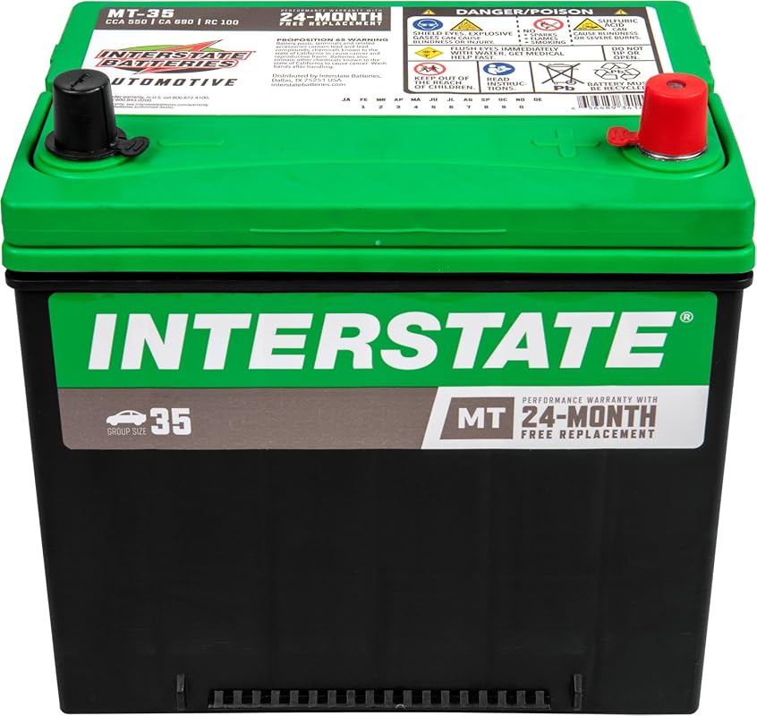 Interstate Batteries Group 35 Automotive Battery, 12V 550 CCA, Reliabl